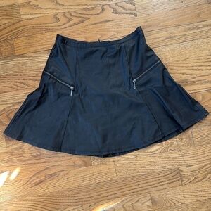 Black Faux Leather miniskirt! XS
